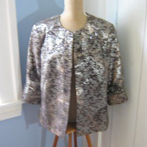 Open Dress Jacket with Shiny Glam